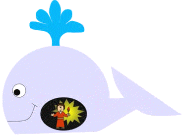 Paper plate whale