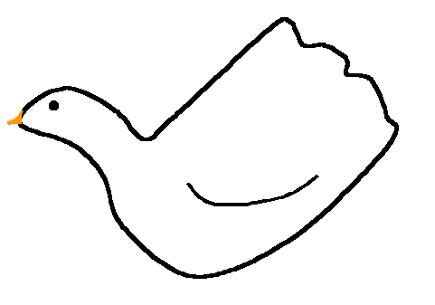 Handprint dove