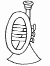 Trumpet Coloring page