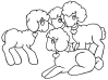 Lamb coloring page