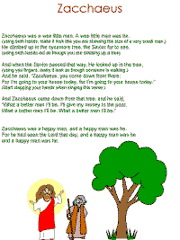 Zacchaeus song color poster