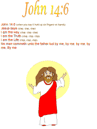 John 14:6 printable song templates for kids