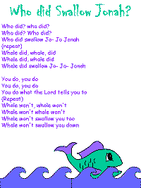 Who did Swallow Jonah with printable template