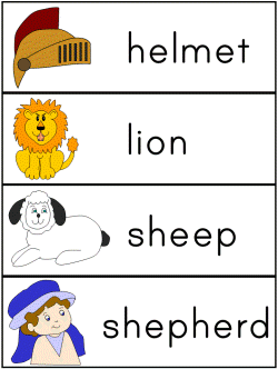David and Goliath Word Wall Words