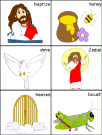 Jesus is Baptized sentence sequencing worksheets