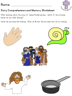 Shadrach Meshach and Abednego Comprehension & Memory worksheets