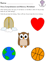 Shadrach Meshach and Abednego Comprehension & Memory worksheets