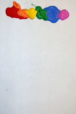 put paint on paper