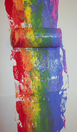 roll tube through the paint