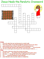 Jesus Heals the Paralytic Crossword puzzles