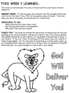 take home worksheet