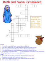 Ruth and Naomi worksheets for kids