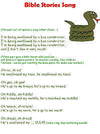 Bible stories printable song templates for kids