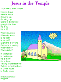Jesus in the Temple song