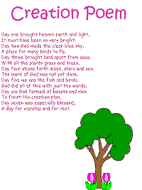 Creation poem for kids