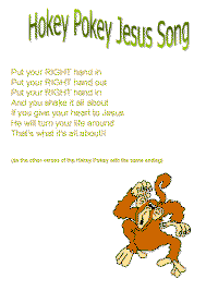 Hokey pokey jesus with printable template