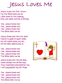 Jesus Loves me with printable template