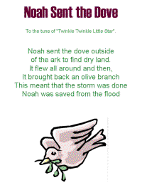 Noah sent the Dove with printable template