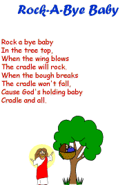 Rock-A-Bye Baby with printable template
