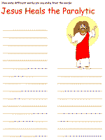 Jesus Heals the Paralyzed Man word-mining sheets