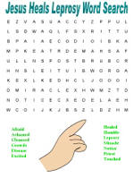 Jesus Heals the Man with Leprosy word searches